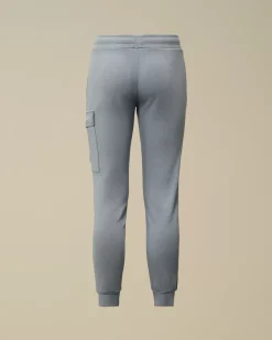 Clothing 4-8<C.P. Company U16 Diagonal Fleece Lens Sweatpants Flint Stone – Blue