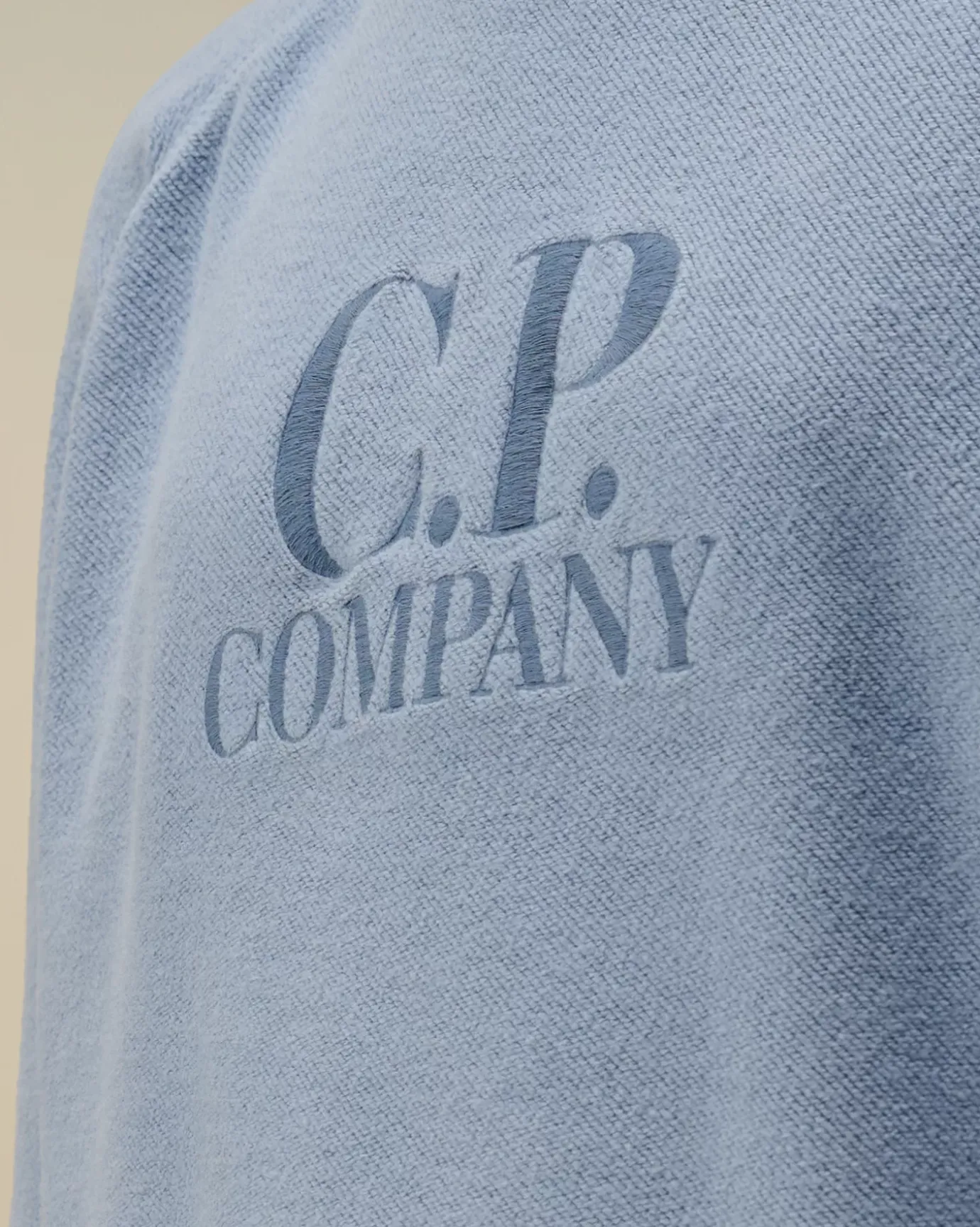 Clothing 4-8<C.P. Company U16 Diagonal Fleece Mixed Boxy Crew Neck Sweatshirt Flint Stone – Blue