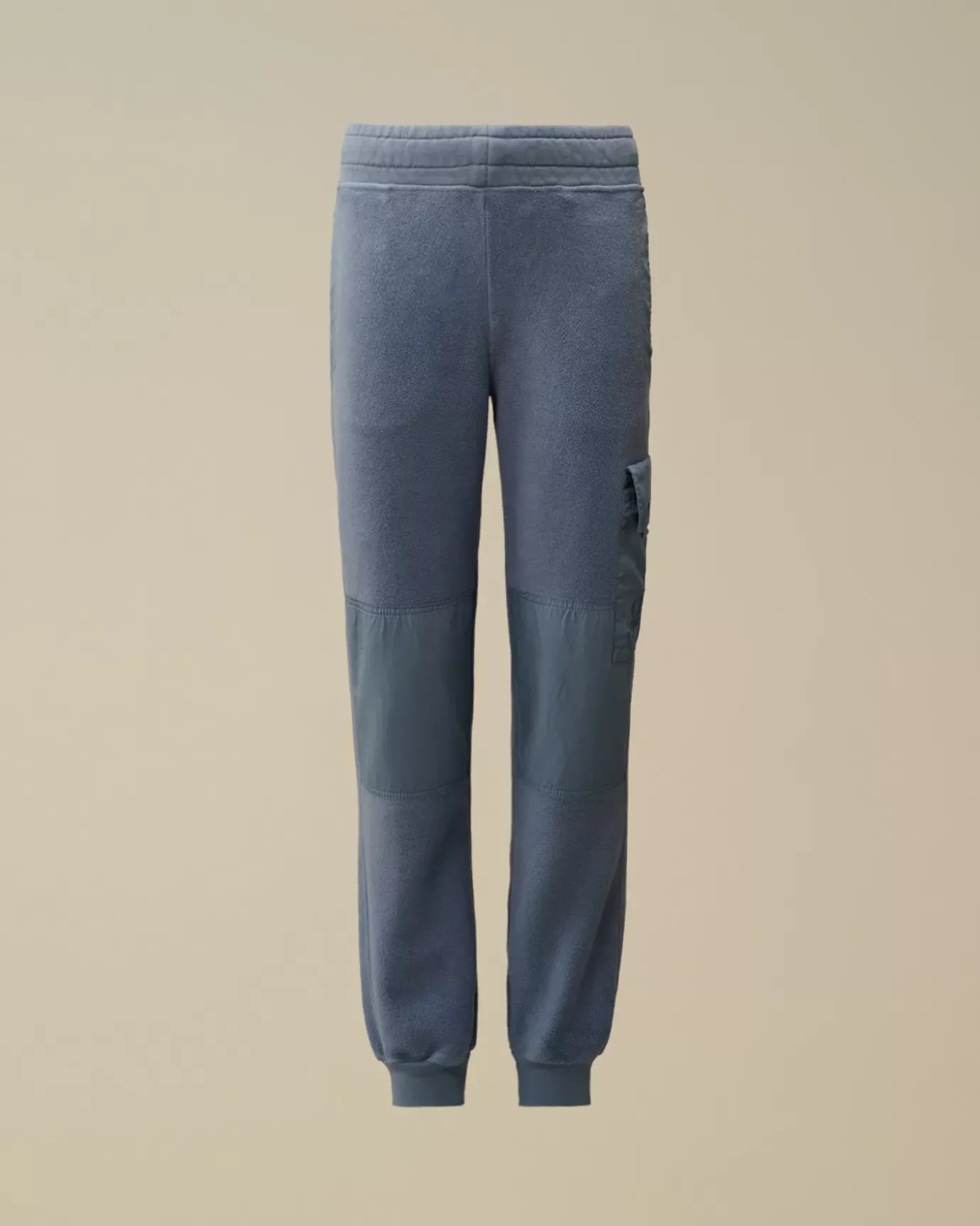 Clothing 4-8<C.P. Company U16 Diagonal Fleece Mixed Cargo Sweatpants Flint Stone – Blue