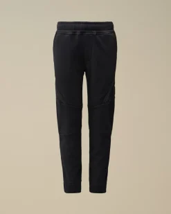 Clothing 4-8<C.P. Company U16 Diagonal Fleece Panelled Lens Sweatpants Total Eclipse – Blue
