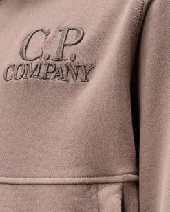 Clothing 4-8<C.P. Company U16 Diagonal Fleece Zipped Hooded Sweatshirt Purple Dove
