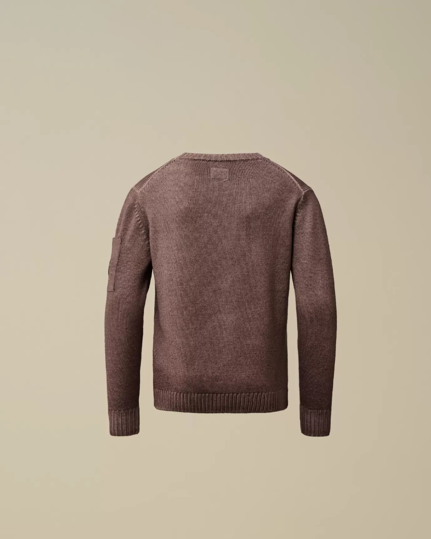 Clothing 4-8<C.P. Company U16 Fast Dyed Merino Wool 7 Gauge Crew Neck Knit Purple Dove