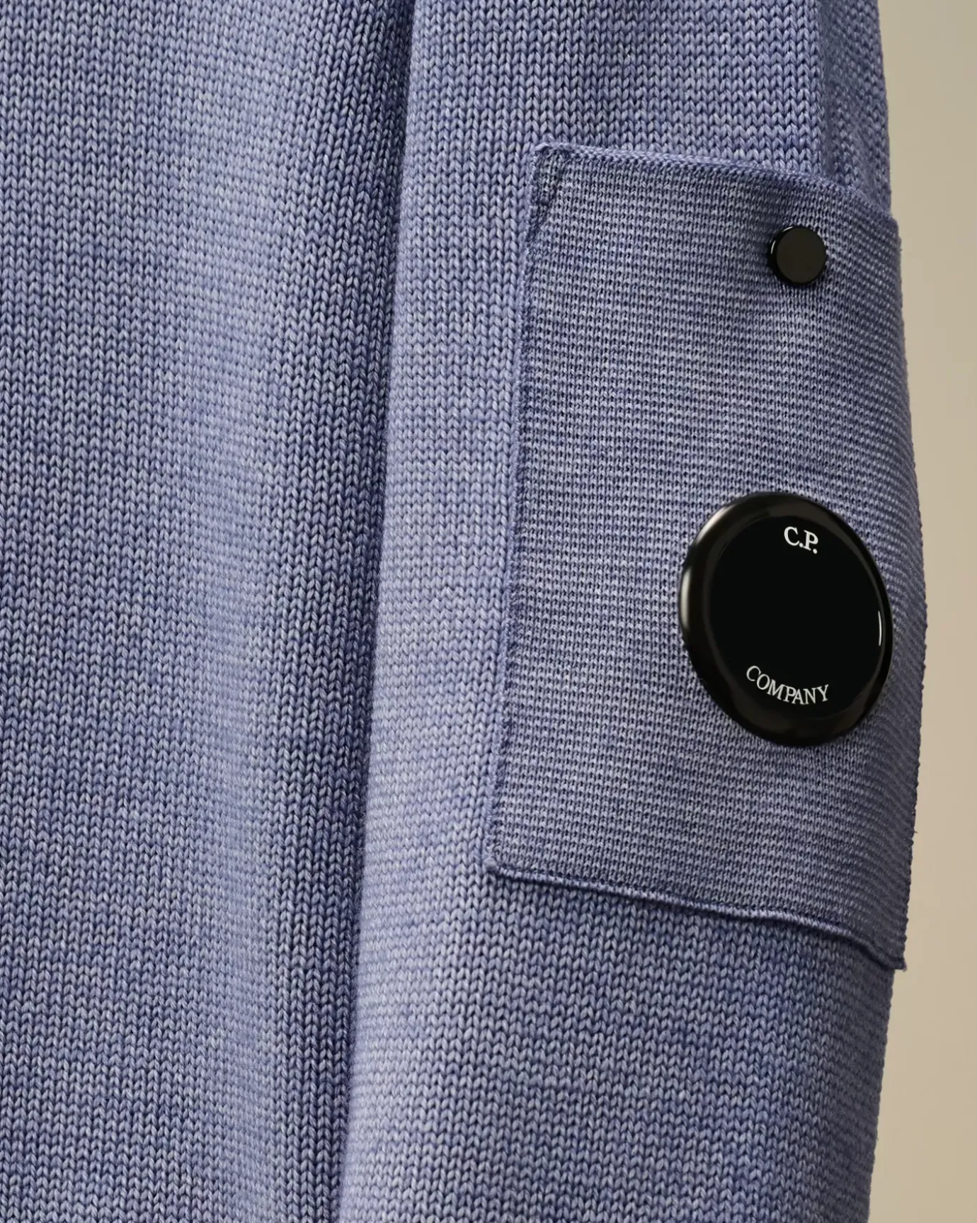 Clothing 4-8<C.P. Company U16 Fast Dyed Merino Wool 7 Gauge Crew Neck Knit Flint Stone – Blue