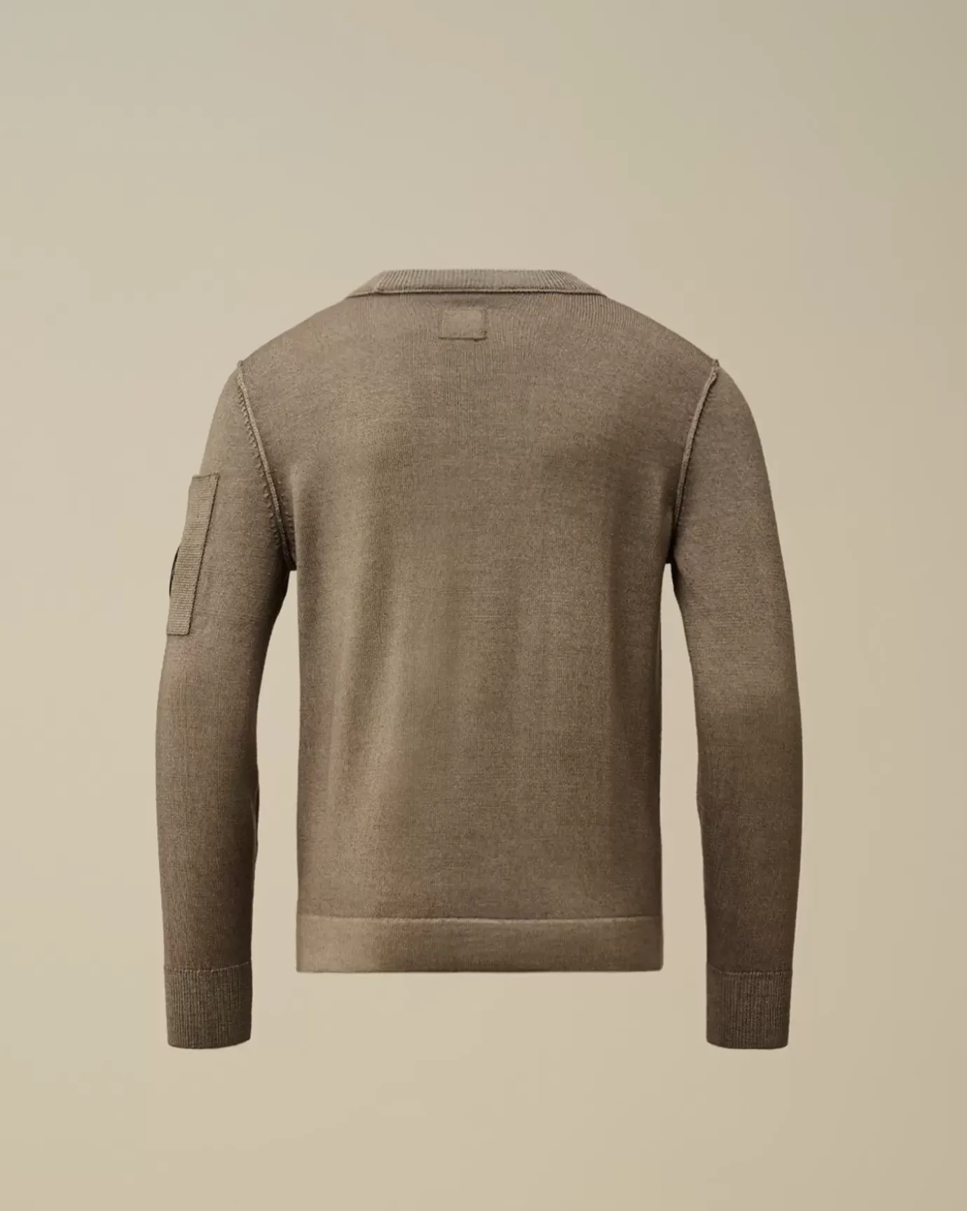 Clothing 10-14<C.P. Company U16 Fast Dyed Merino Wool 12 Gauge Crew Neck Knit Walnut – Beige