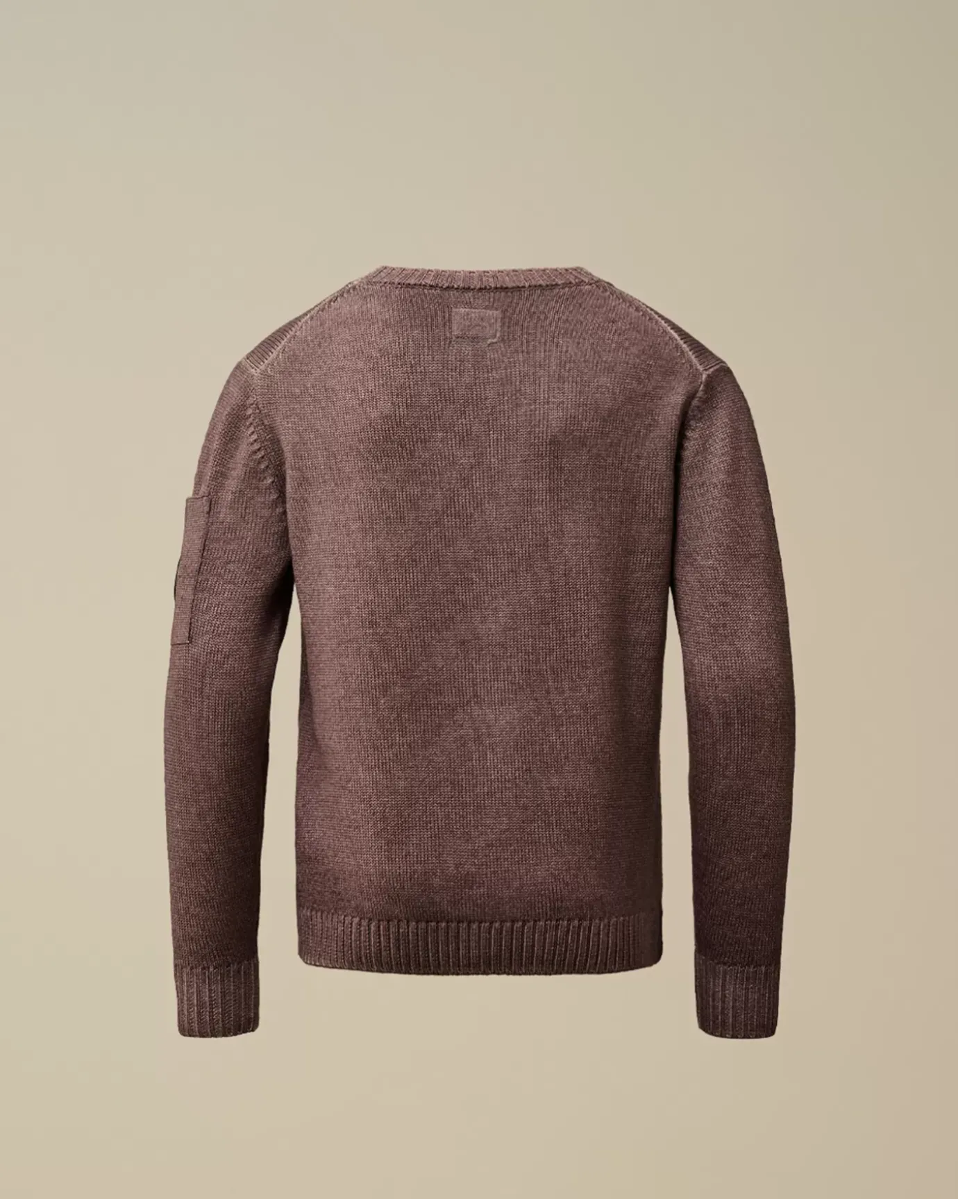 Clothing 10-14<C.P. Company U16 Fast Dyed Merino Wool 7 Gauge Crew Neck Knit Purple Dove