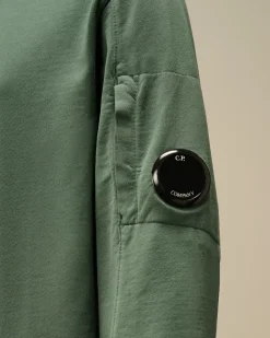Clothing 4-8<C.P. Company U16 Light Fleece Crew Neck Sweatshirt Artichoke Green