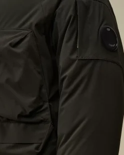 Clothing 10-14<C.P. Company U16 Pro-Tek Down Hooded Jacket Black