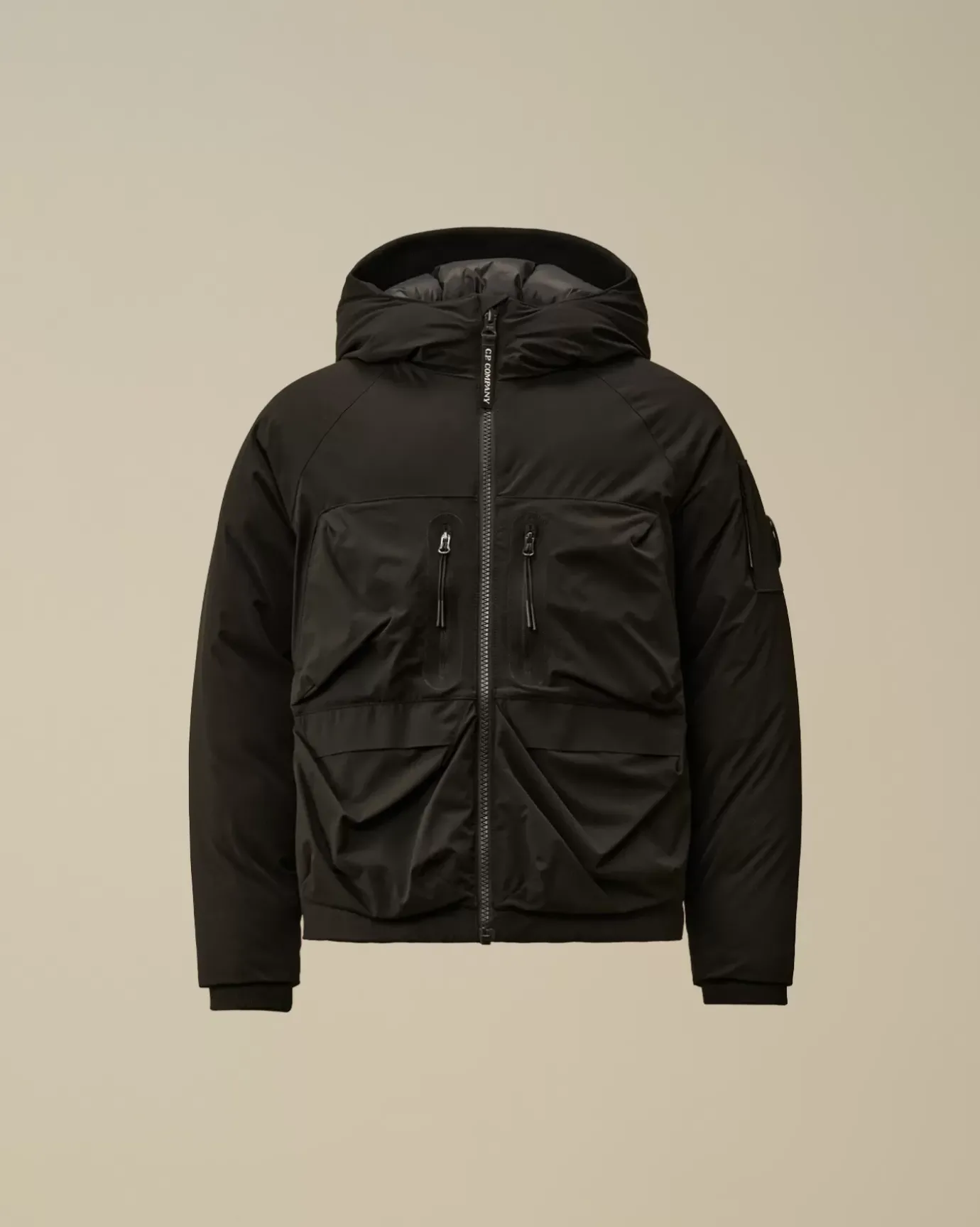 Clothing 4-8<C.P. Company U16 Pro-Tek Down Hooded Jacket Black