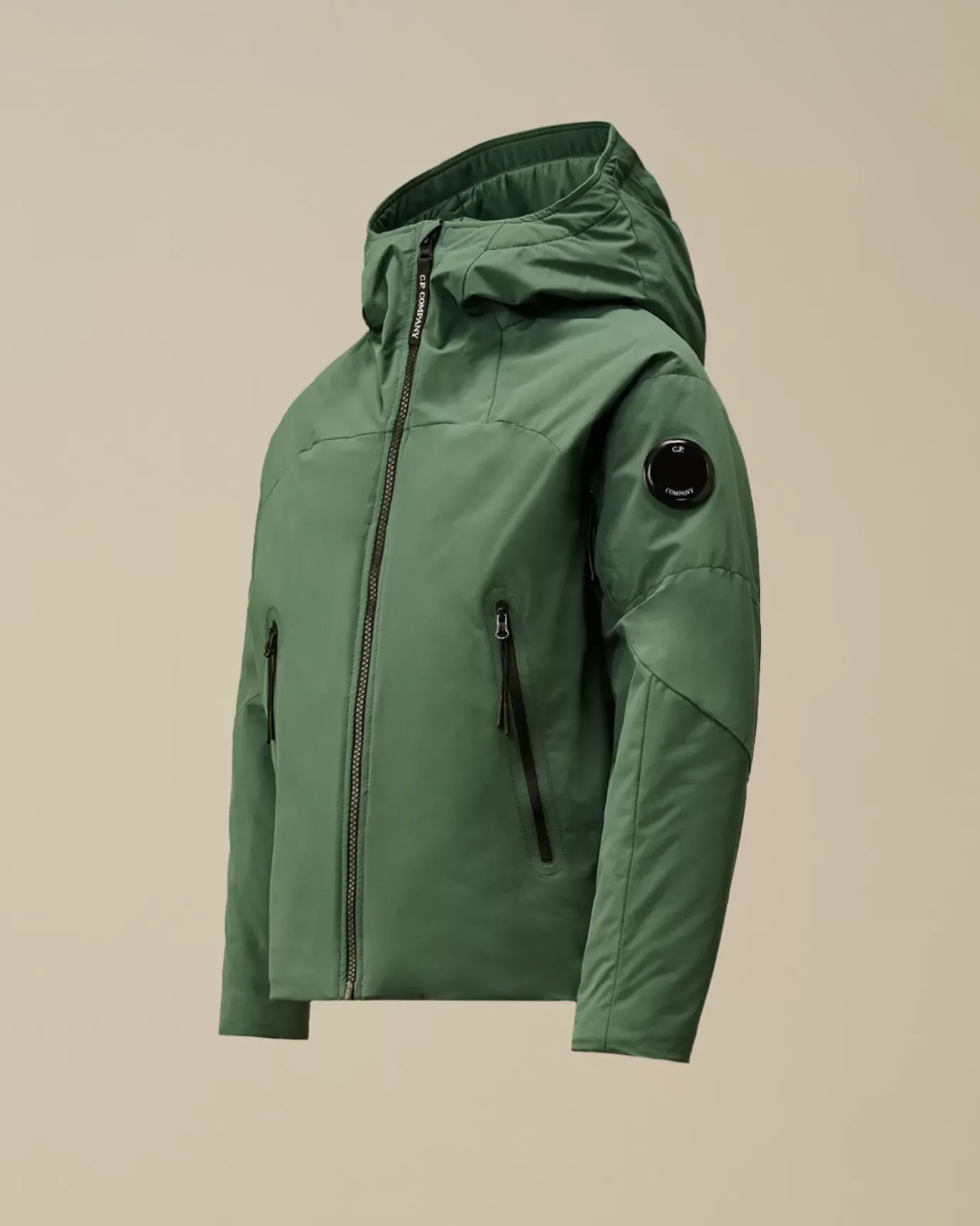 Clothing 10-14<C.P. Company U16 Pro-Tek Padded Hooded Jacket Artichoke Green