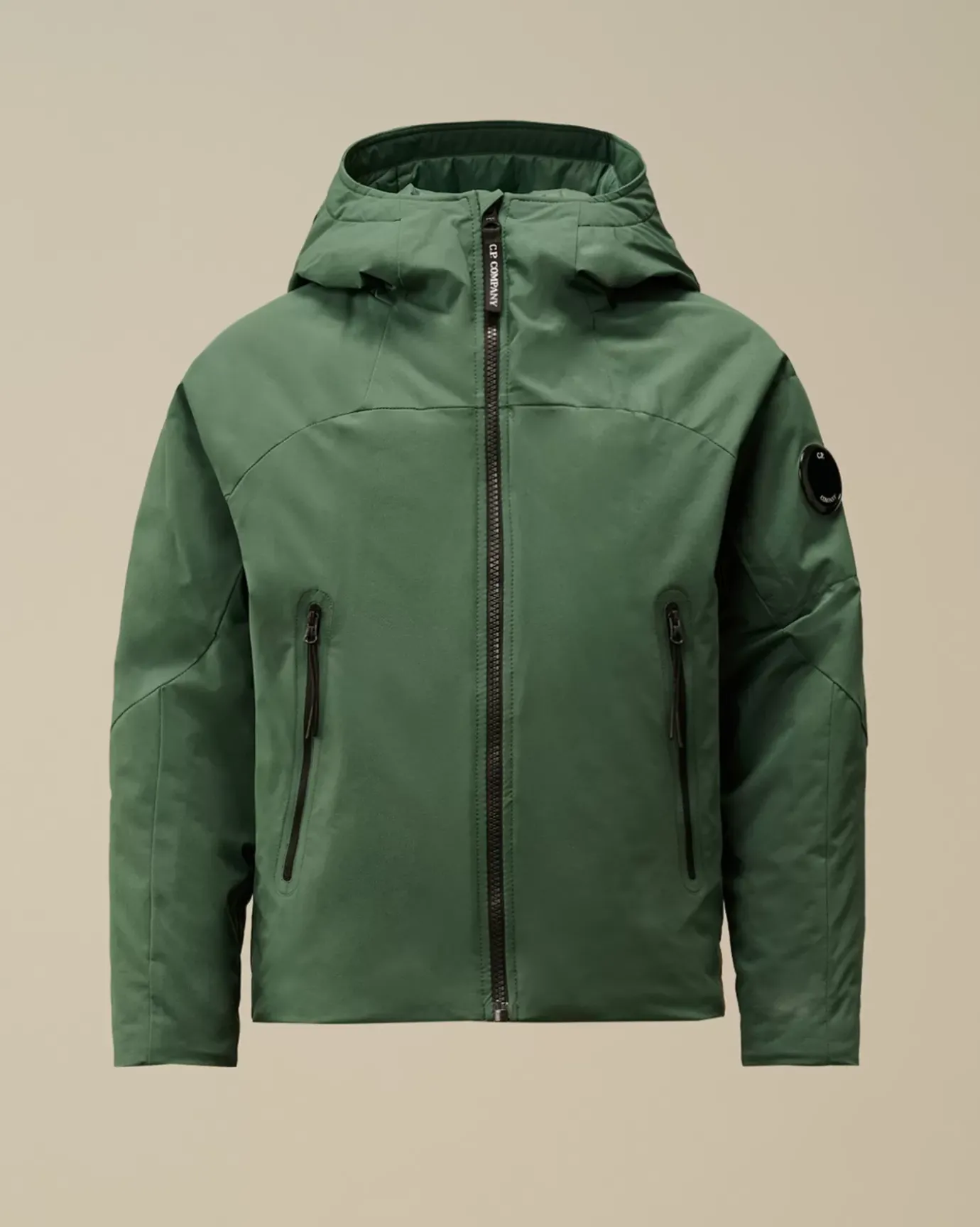 Clothing 10-14<C.P. Company U16 Pro-Tek Padded Hooded Jacket Artichoke Green