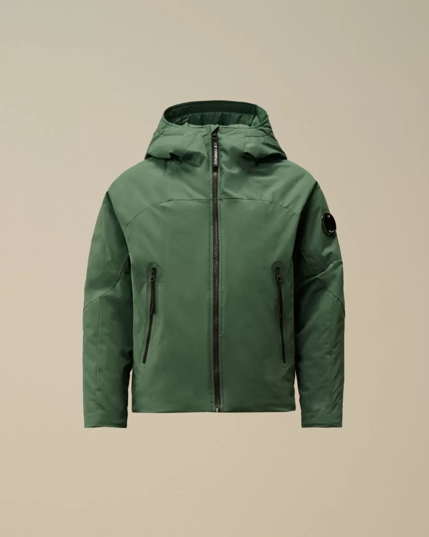 Clothing 4-8<C.P. Company U16 Pro-Tek Padded Hooded Jacket Artichoke Green