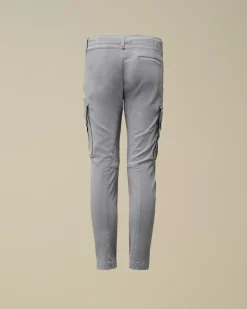 Clothing 2-3<C.P. Company U16 Stretch Sateen Lens Cargo Pants Flint Stone – Blue
