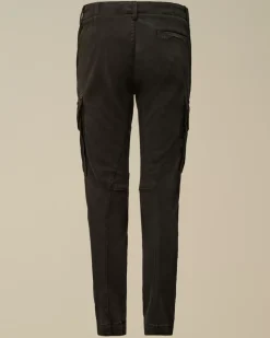 Clothing 10-14<C.P. Company U16 Stretch Sateen Lens Cargo Pants Black