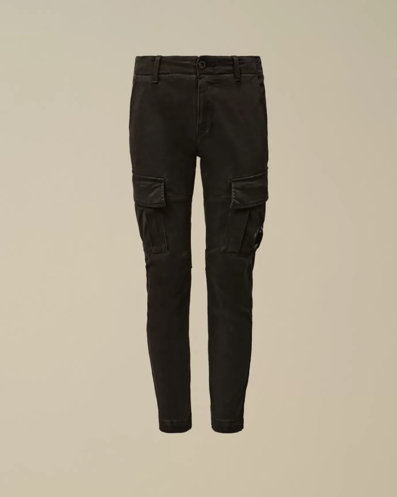 Clothing 2-3<C.P. Company U16 Stretch Sateen Lens Cargo Pants Black