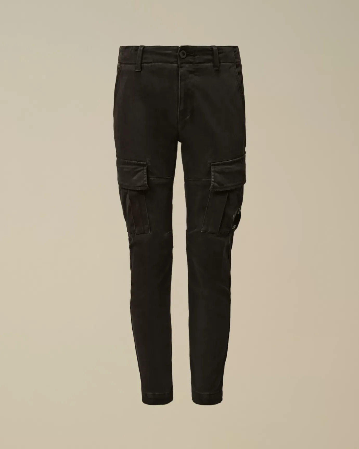 Clothing 4-8<C.P. Company U16 Stretch Sateen Lens Cargo Pants Black