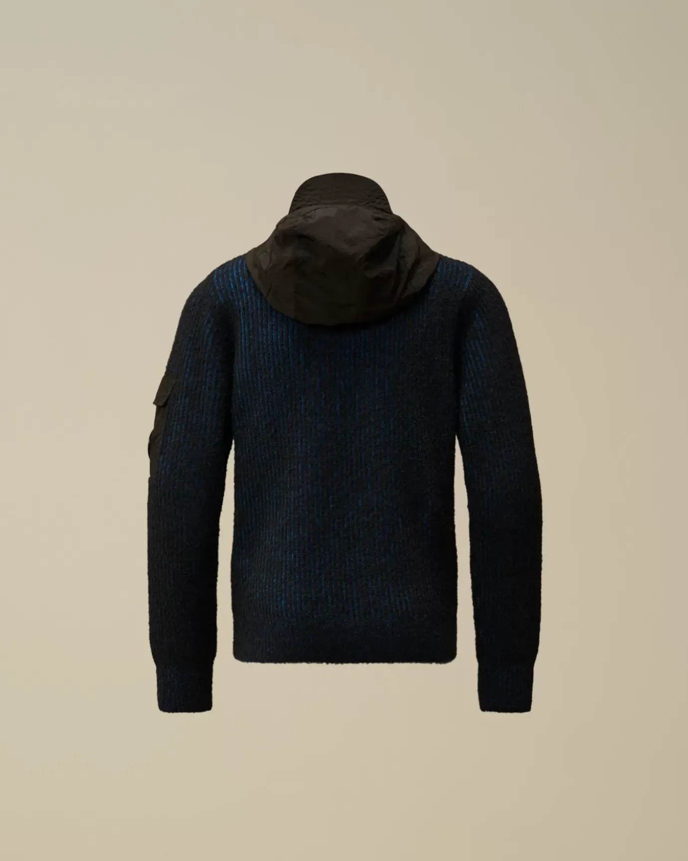 Clothing 4-8<C.P. Company U16 Vanisè Mixed Lens Hooded Knit Estate Blue