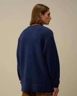 Sweatshirts<C.P. Company Wool Polar Fleece Crewneck Sweatshirt Estate Blue